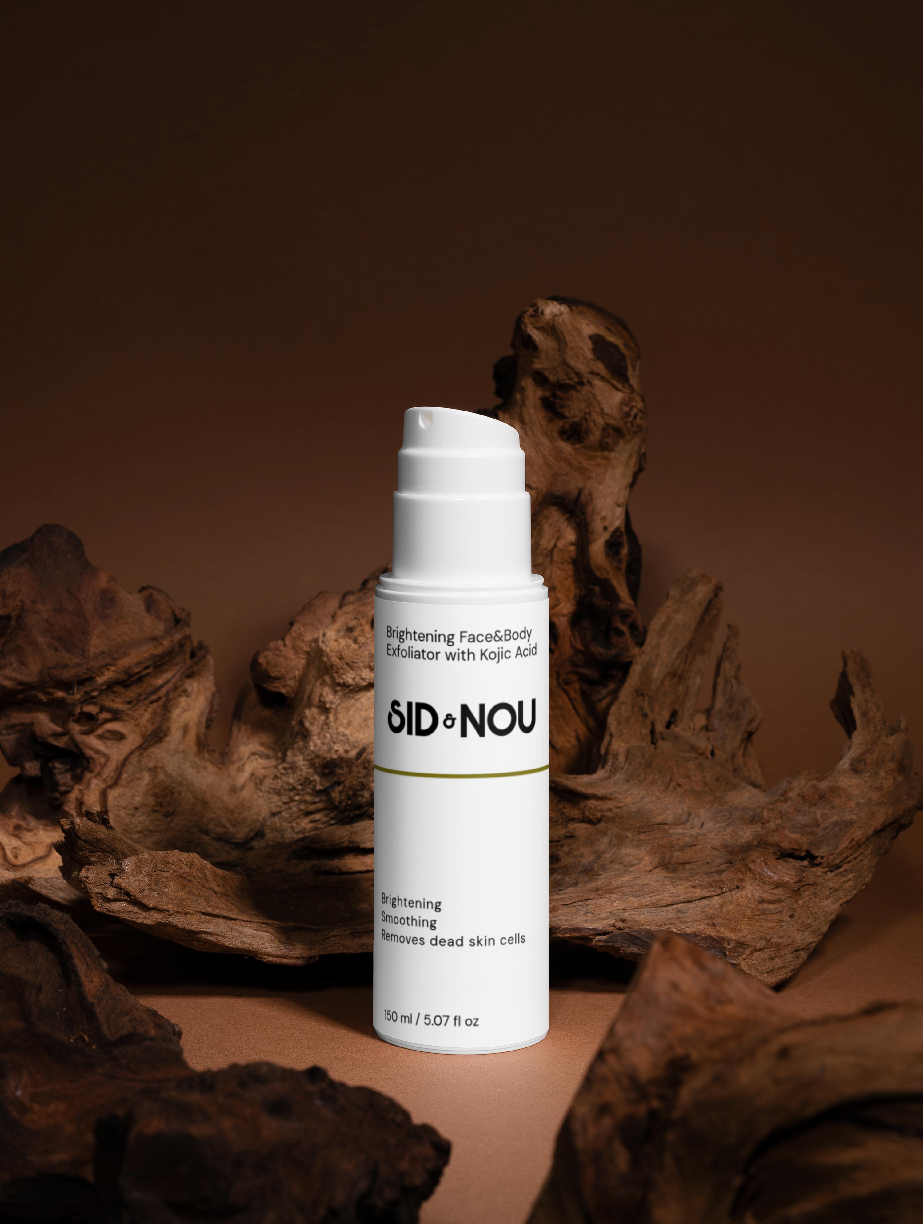Brightening Face & Body Exfoliator with Kojic Acid