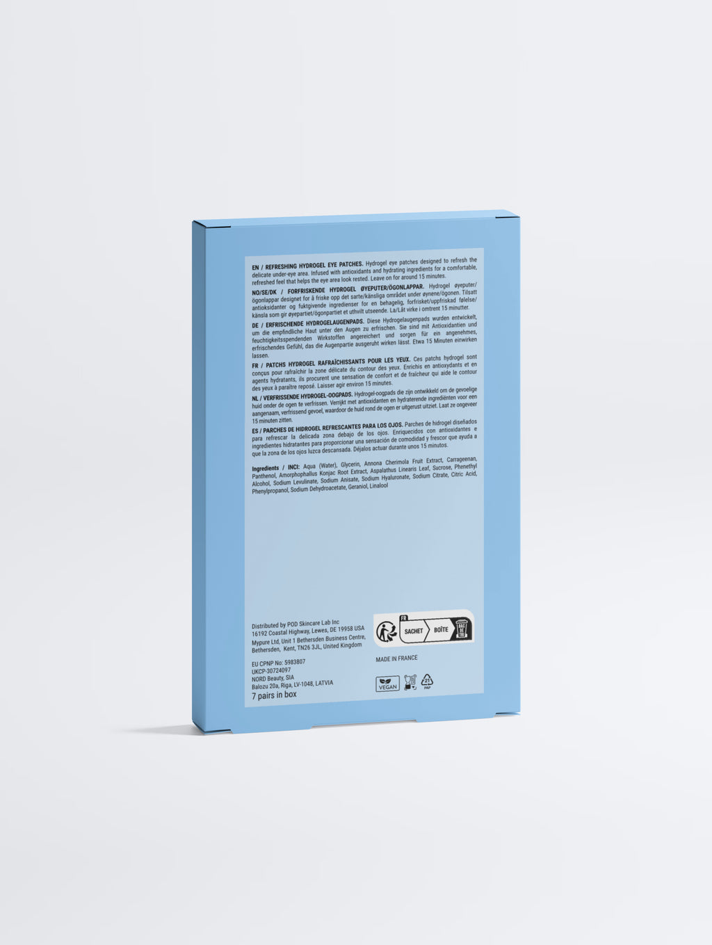 Anti-Fatigue Hydrogel Eye Patches