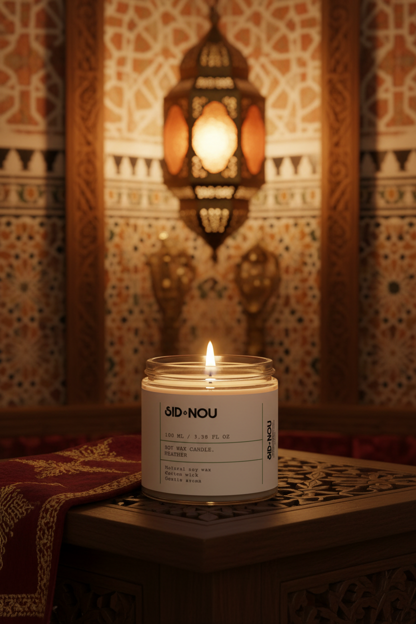 Soy Wax Candle, Heather