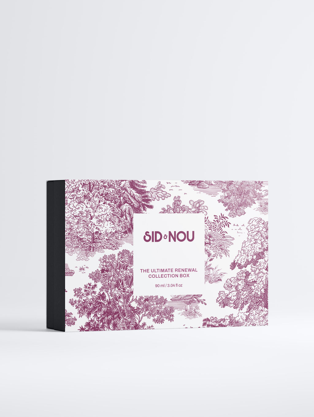 Product packaging with floral design and 'SID & NOU' branding on a white background